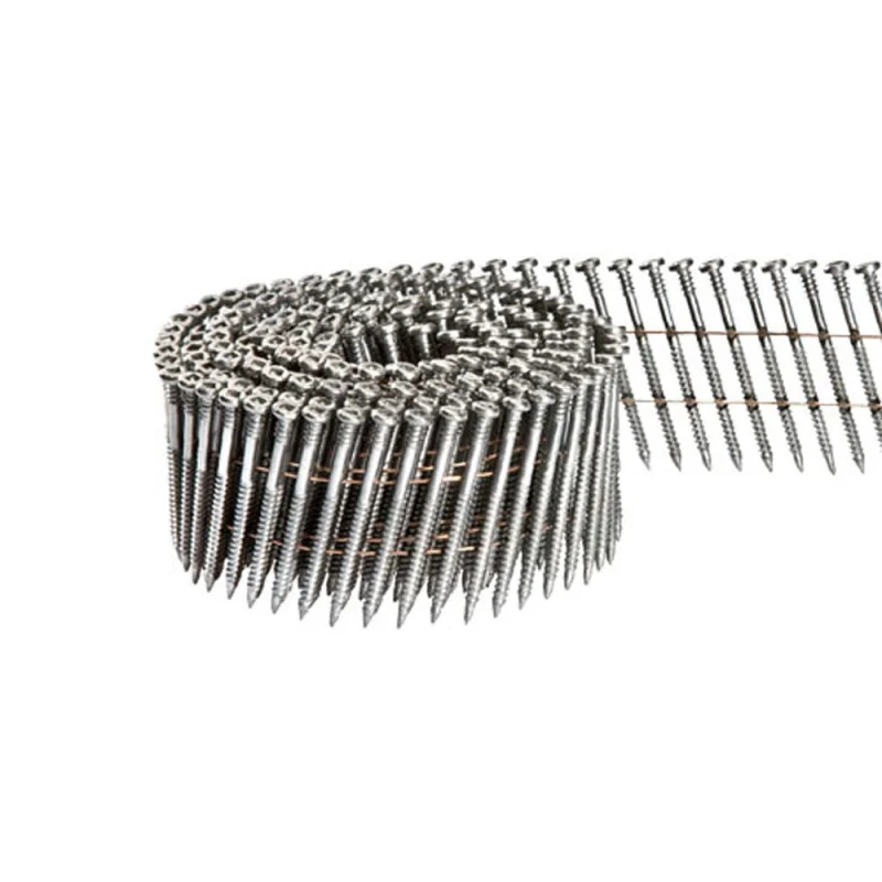 Fasco SCWC720CTSFC Scrail FastenerBeckDeck Thread 15-Degree Wire Coil FasCoat Square Drive, 2.25-Inch x .120-Inch, 2000 Per Box