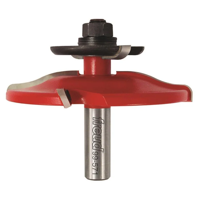 Freud 99-571: 3-1/2″ (dia.) Raised Panel Bit W/backcutters with 1/2″ shank, 1-3/16″ large radius