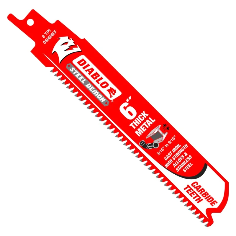 Freud Diablo DS0608CF10 Carbide Tipped Thick Metal Blade, 6″