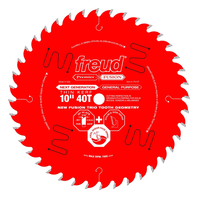 Freud P408 Premier Fusion Saw Blade 8 inch x 34t Hi-ATB 30 5/8 inch arbor Perma-Shield Coated