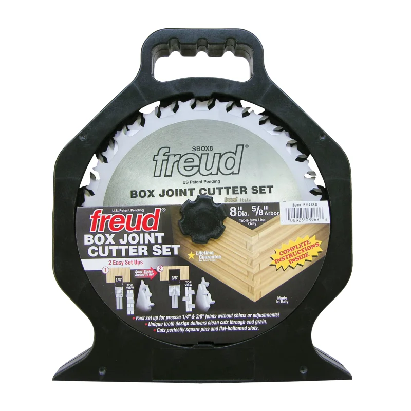Freud SBOX8: 8″ Box Joint Cutter Set