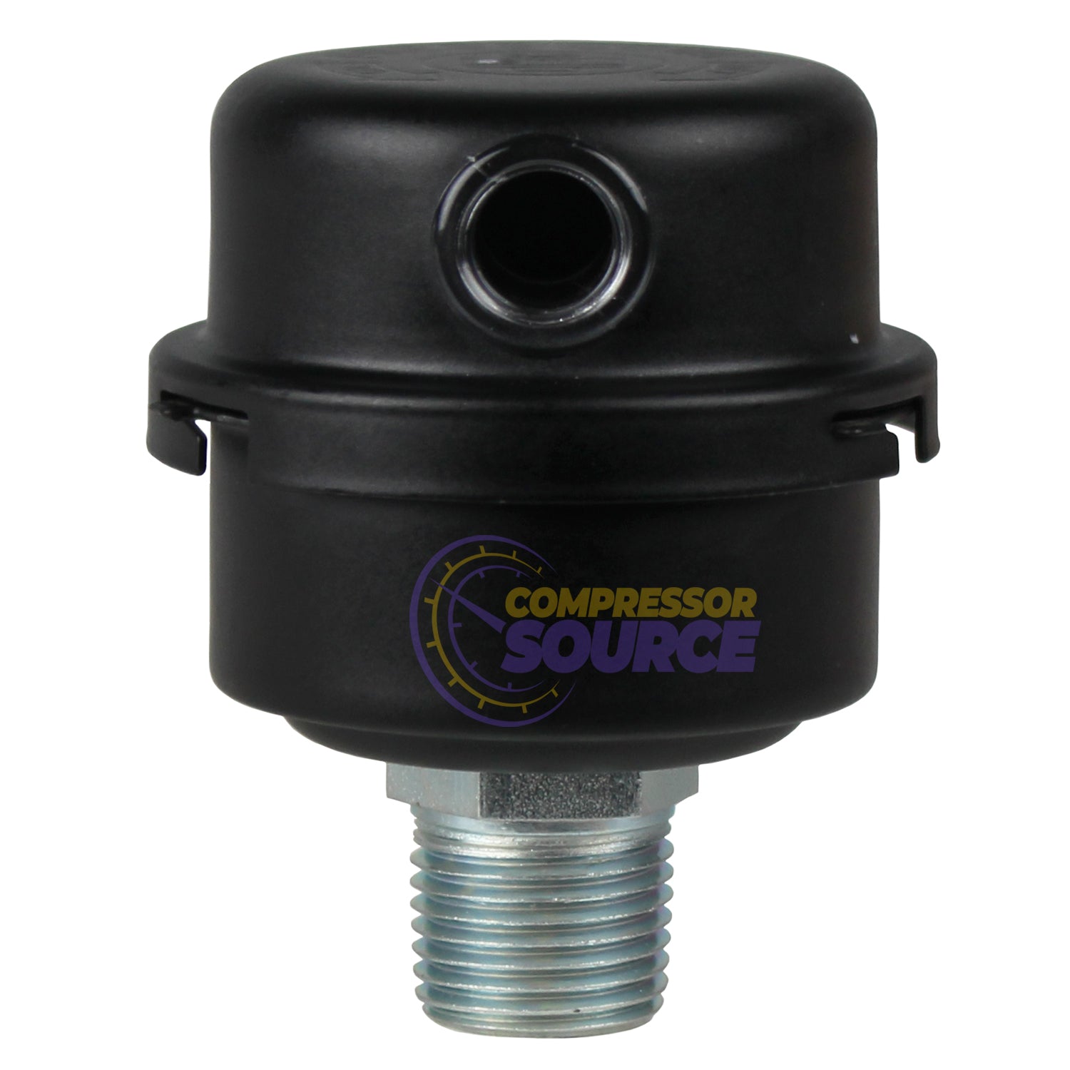 Solberg 1/2" NPT Air Compressor Intake Filter Silencer Metal Housing Canister with Filter FS-04-050