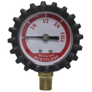 Uniweld - Red Steel Gauge - 400PSI