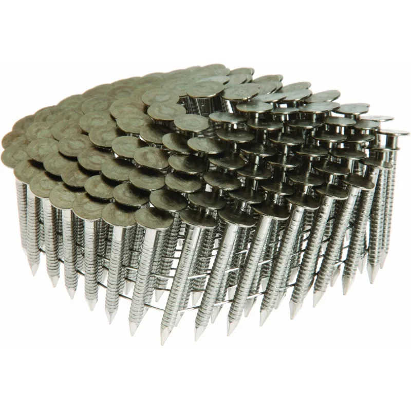 Grip Rite Prime Guard Max MAXC62863 3/4-Inch Coil Roofing 304 Ring Shank, Stainless Steel, 3600-Pack