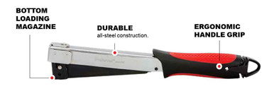 Proferred Hammer Tacker, Staples:1/4"-3/8"(6mm-10mm)