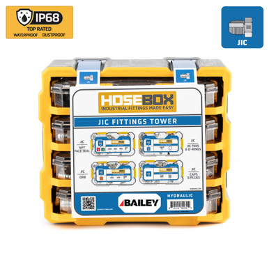 Hose Box, JIC Fittings Tower, 112 Adapters, 150 ORB O-rings: 90 Durometer, Model #HBT5600E1