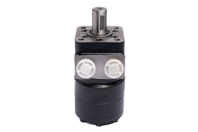 BM1 Hydraulic Motor: 9.76 CID, 1” Straight Woodruff Key Shaft, 4-Bolt Flange, 435 PSI, Parallel 1/2 NPT Ports