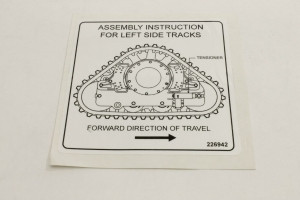 Genie Lift Part # 226942GT - DECAL,LABEL,ASSY INSTALL,L, EA