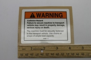 Genie Lift Part # 27863GT - DECAL,LOAD SHIFT HAZARD, EA
