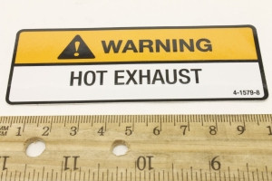 Genie Lift Part # 4-1579-8GT - HOT EXHAUST DECAL, EA