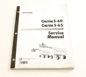 Genie Lift Part # 34476GT - MANUAL,SERVICE,S60/S65, EA
