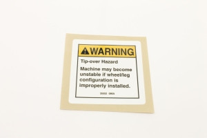 Genie Lift Part # 35552GT - DECAL,WARNING,TIP-OVER, EA