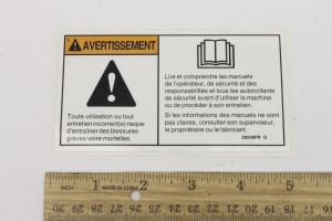 Genie Lift Part # 28236FRGT - WARN,FAILURE READ MANUAL, EA