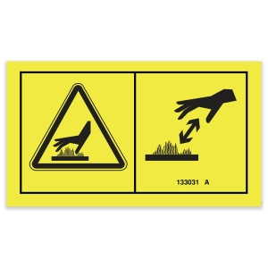 Genie Lift Part # 133031GT - DECAL,BURN HAZARD,SYMB, EA