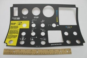 Genie Lift Part # 35583GT - DECAL, PLATFORM CONTROL PANEL*, EA