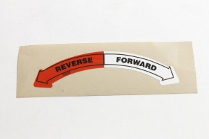 Genie Lift Part # 22232GT - DECAL, "REVERSE-FORWARD"BOOM, EA