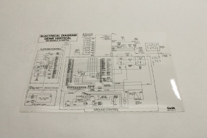 Genie Lift Part # 18967GT - DECAL,ELEC SCHEMATIC-V18, EA