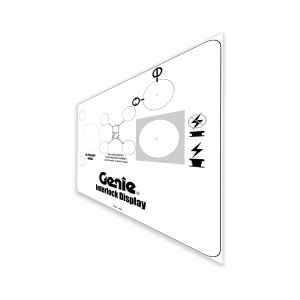 Genie Lift Part # 41268GT - DECAL,INTLOC.DISPLAY,AIR,NB/RT, EA