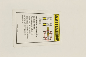 Genie Lift Part # 25994ITGT - DECAL,CAUTION,COMP.DAMAGE HAZD, EA