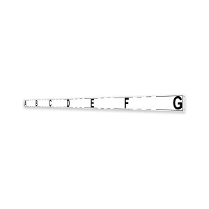 Genie Lift Part # 231155GT - DECAL, A-G, GTH1056, WHITE, EA