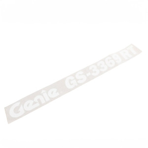 Genie Lift Part # 228328GT - DECAL,COSMETIC,GENIE GS-3369RT, EA