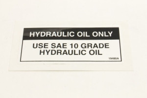 Genie Lift Part # 19480GT - DECAL,DEXRON II ATF ONLY", EA