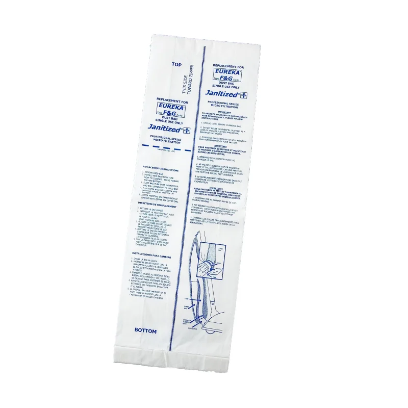 Janitized JAN-EUF&G(10) Premium Replacement Commercial Vacuum Bag, Clarke ReliaVac, Eureka F and G, Hawk Koblenz, Advance ReliaVac, Power Flite, OEM# 52356, 56637120, 56637120 (Pack of 10)