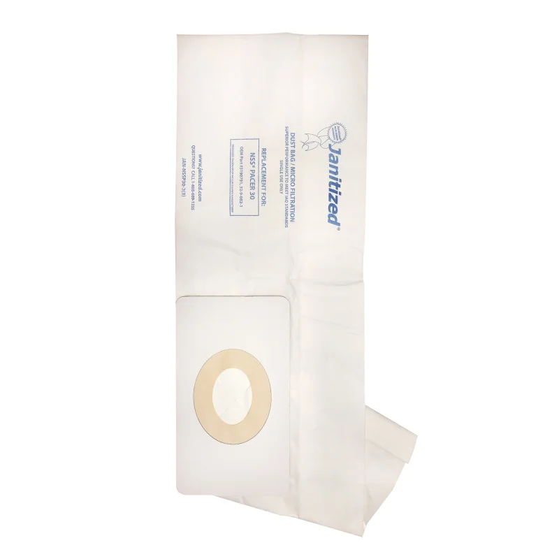 Janitized JAN-NSSP30-2(3) Premium Replacement Commercial Vacuum Bag for NSS Pacer 30 Vacuum Cleaners (12-3 Packs)