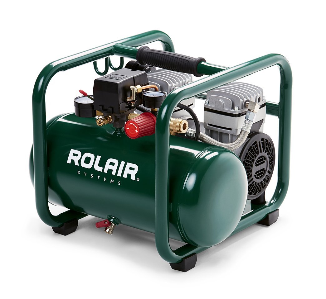 1 HP 2.5 Gallon 2.4 CFM @ 90 PSI Portable Air Compressor Rolair JC10