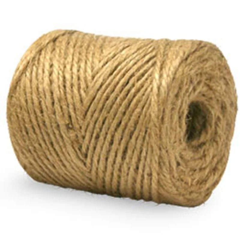 Jute Twine Tube – 3-Ply, Natural (Pack of 12 Tubes)