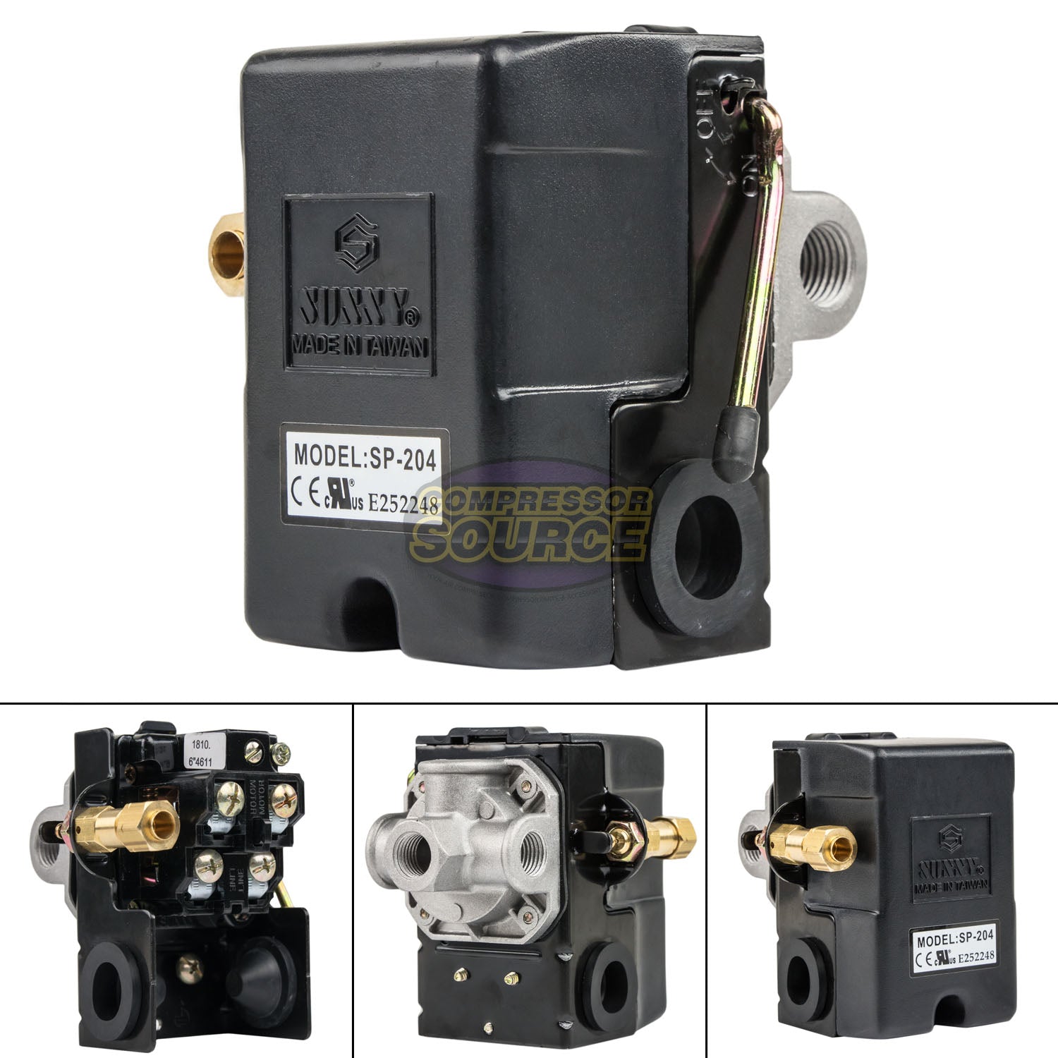 4 Port Pressure Switch 95 - 125 PSI 26 Amp L495-125