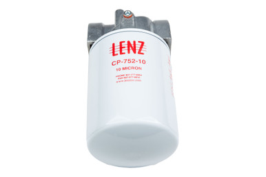Spin-On Hydraulic Filter Assembly: 10 Micron, 3/4 NPTF Port, 200 PSI, Indicator Port