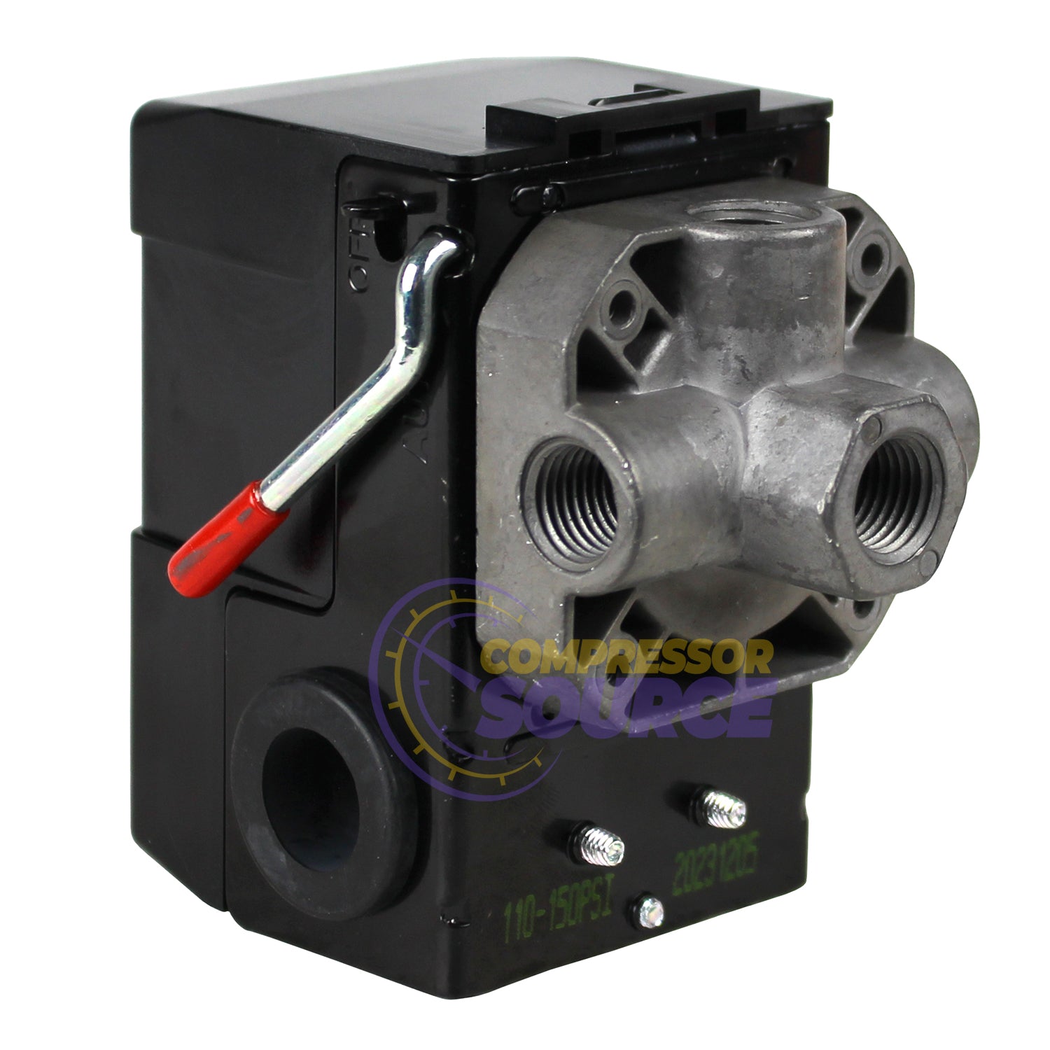 4 Port Pressure Switch 110 - 150 PSI 16 Amp Integral Unloader Lefoo LF10-M4