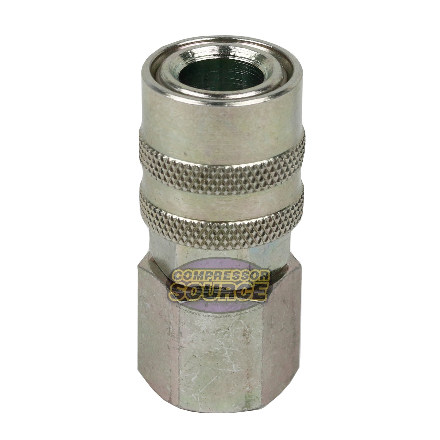 Industrial M Type 3/8" Female NPT Socket 1/4" Basic Flow Size Coupler Steel