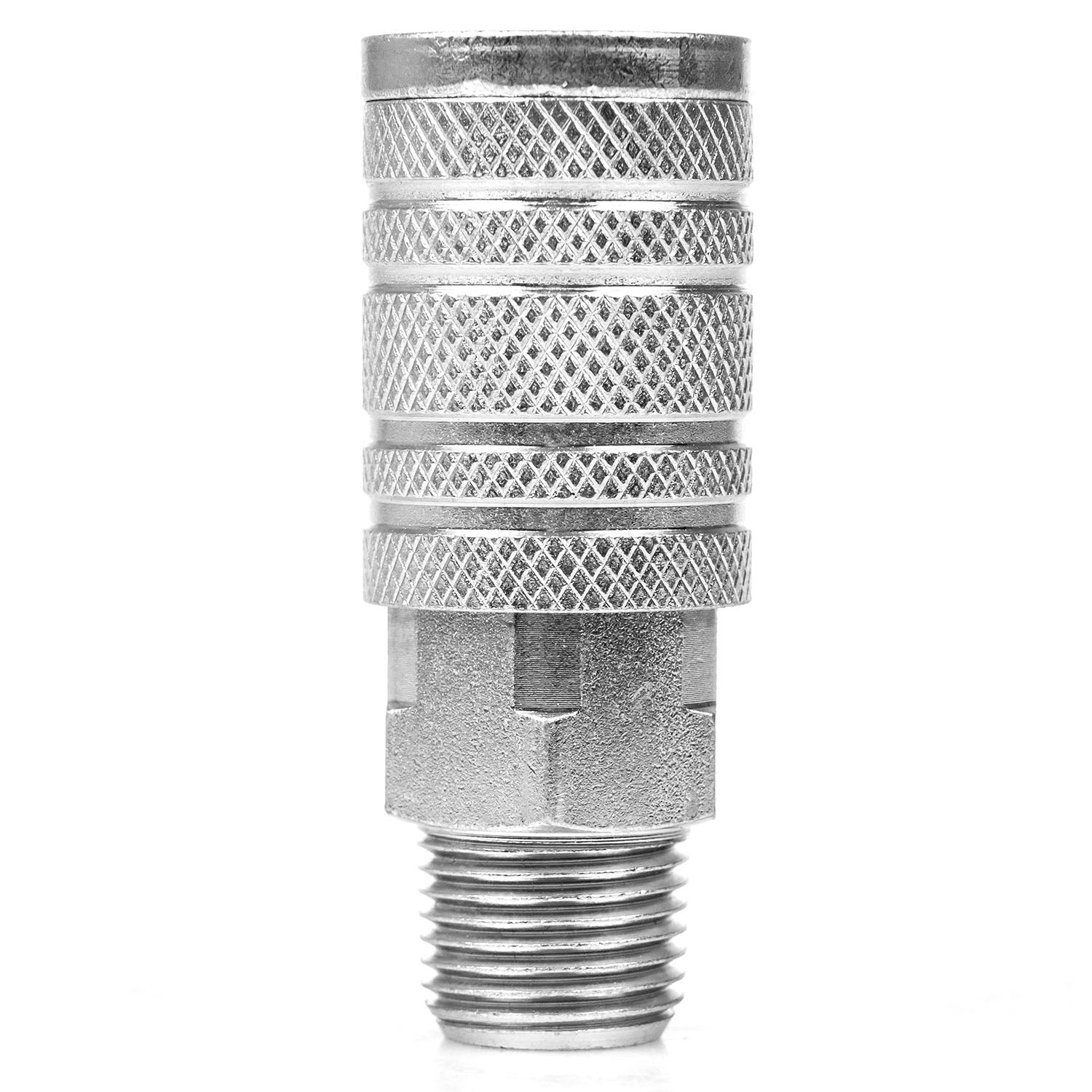 1/2" MNPT x 1/2" Body Industrial Milton G Style Steel Quick Release Coupler