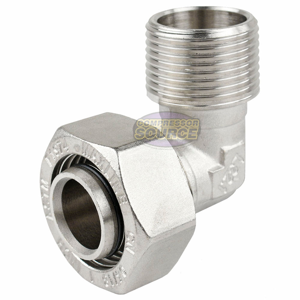 Maxline 90° Elbow Fitting 1" Tubing x 1" Male NPT M8090