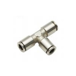 6mm x 4mm (5/32") OD Tube - Tee Reducer - Metallic - Push to Connect Fitting