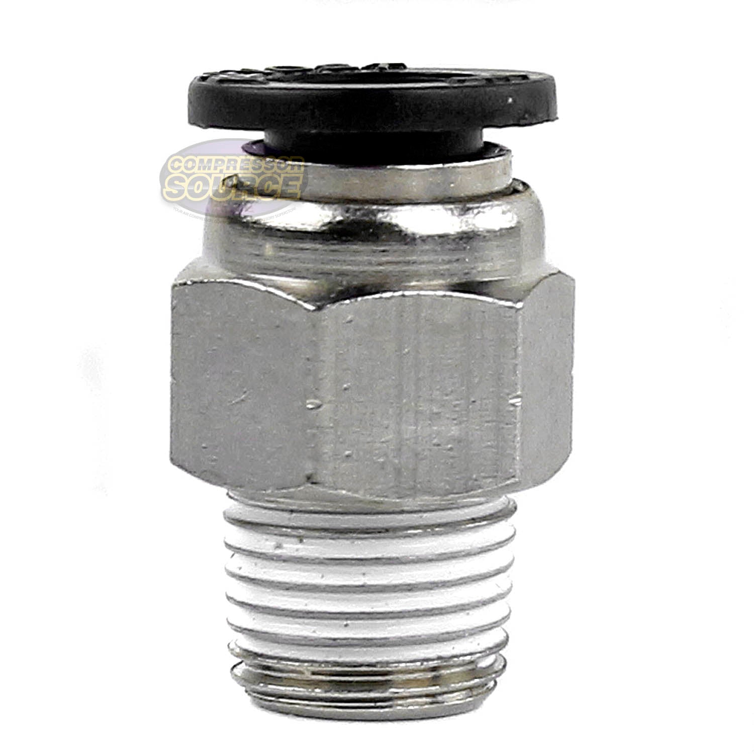 1/8" MNPT x 1/4 OD Tube Female Push In To Lock Connect Fitting Straight
