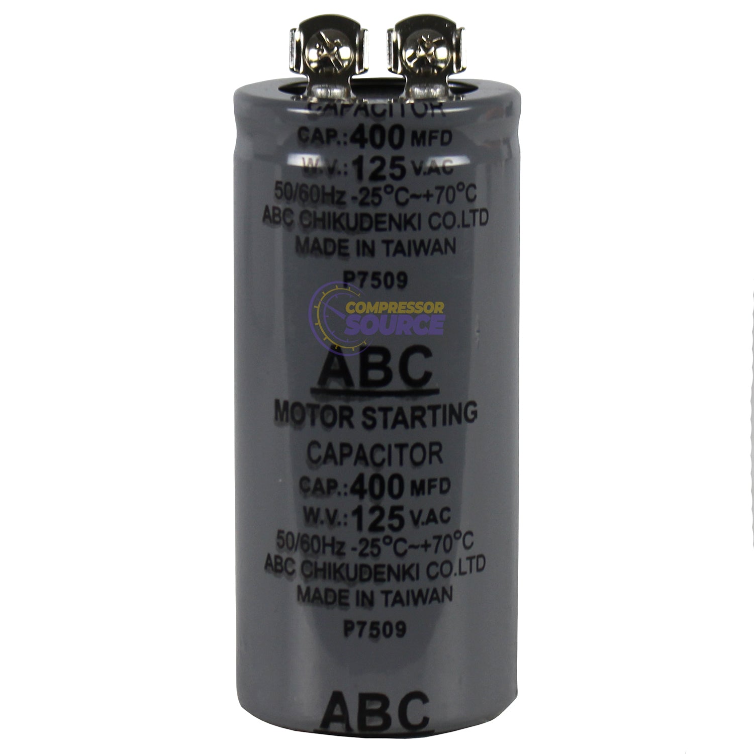 Start Capacitor for a PK5020 Puma Compressor 400 MFD 125V AC NCA5020CAP