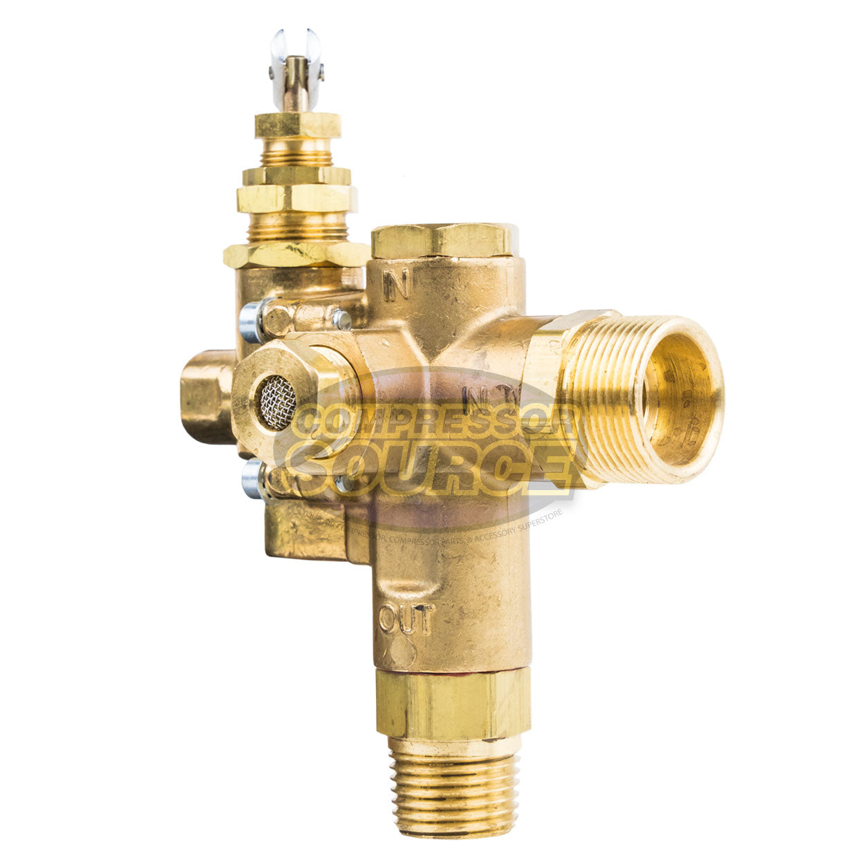 3/4 Compression x 1/2" NPT Gas Air Compressor Pilot Unloader Check Valve 145 - 175 PSI
