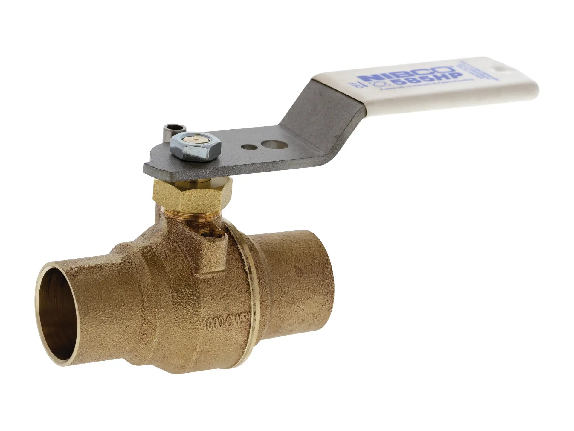 NIBCO HP830X8, 3/4 in. x 3/4 in. Solder FP Ball Valve CS STD Handle S-585HP-LF