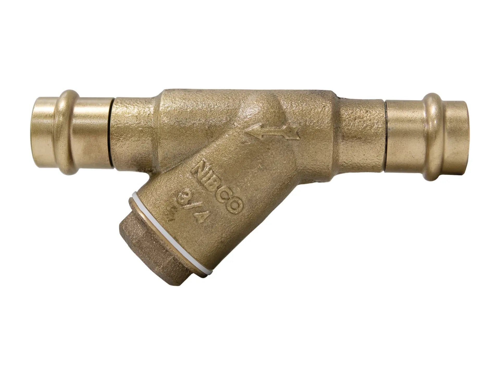 NIBCO NF2QB0A, 1 in. x 1 in. Strainer Bronze, Wire Mesh Screen, Solid Cap, Class 125 PF-221-B