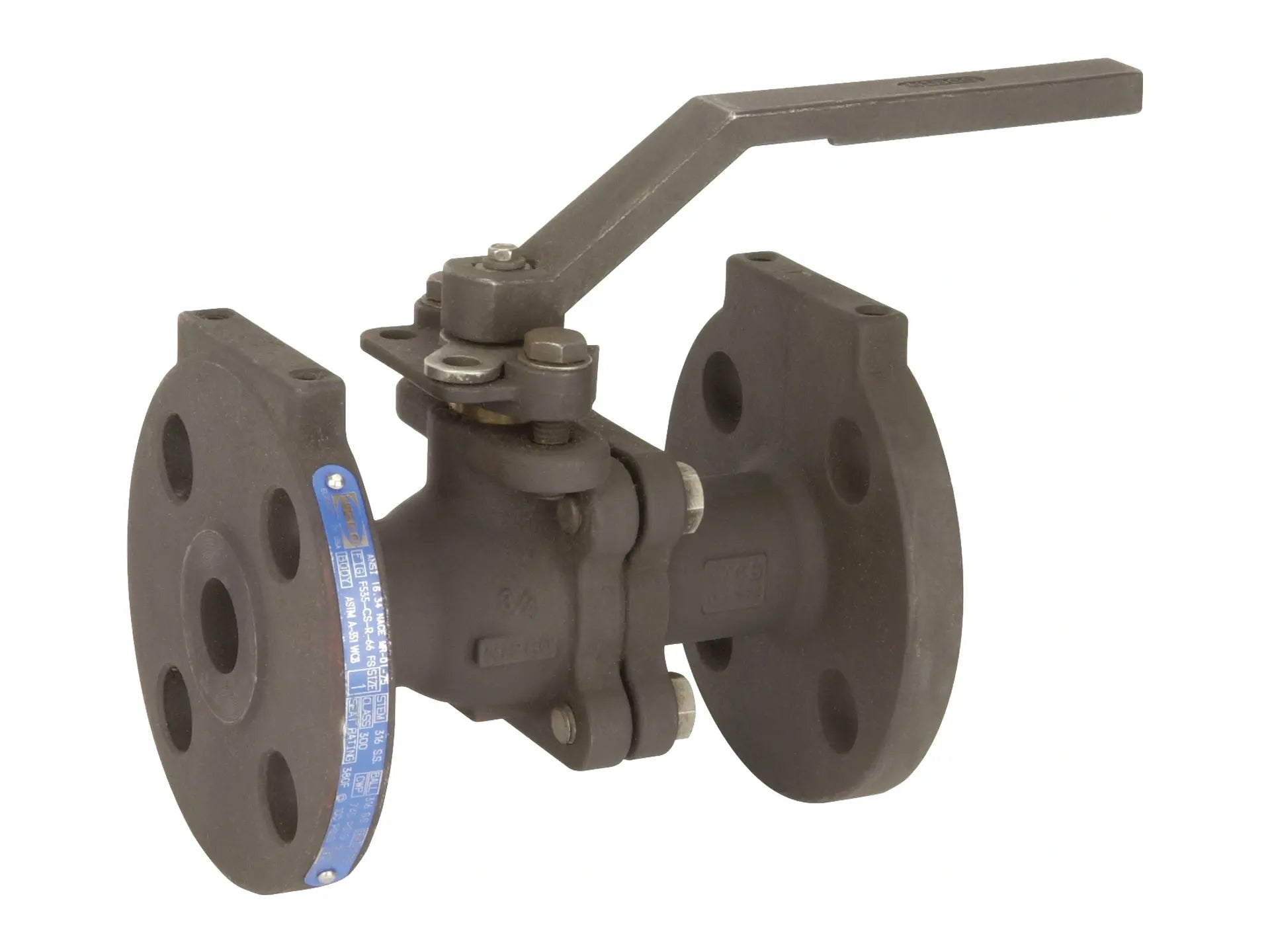 NIBCO NG316FH, 4 in. Split-body Carbon Steel Ball Valve Class 300, Full Port F-535-CS-F-66-FS
