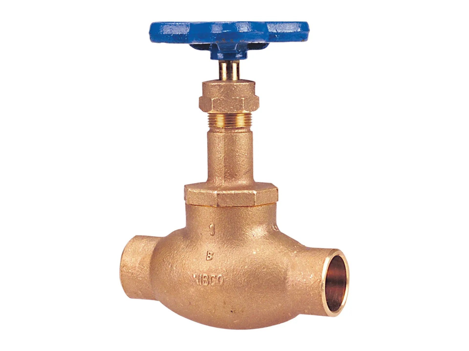 NIBCO NJ2K00B, 1-1/4 in. Globe Valve Bronze, PTFE Disc, Solder Ends S-211-Y