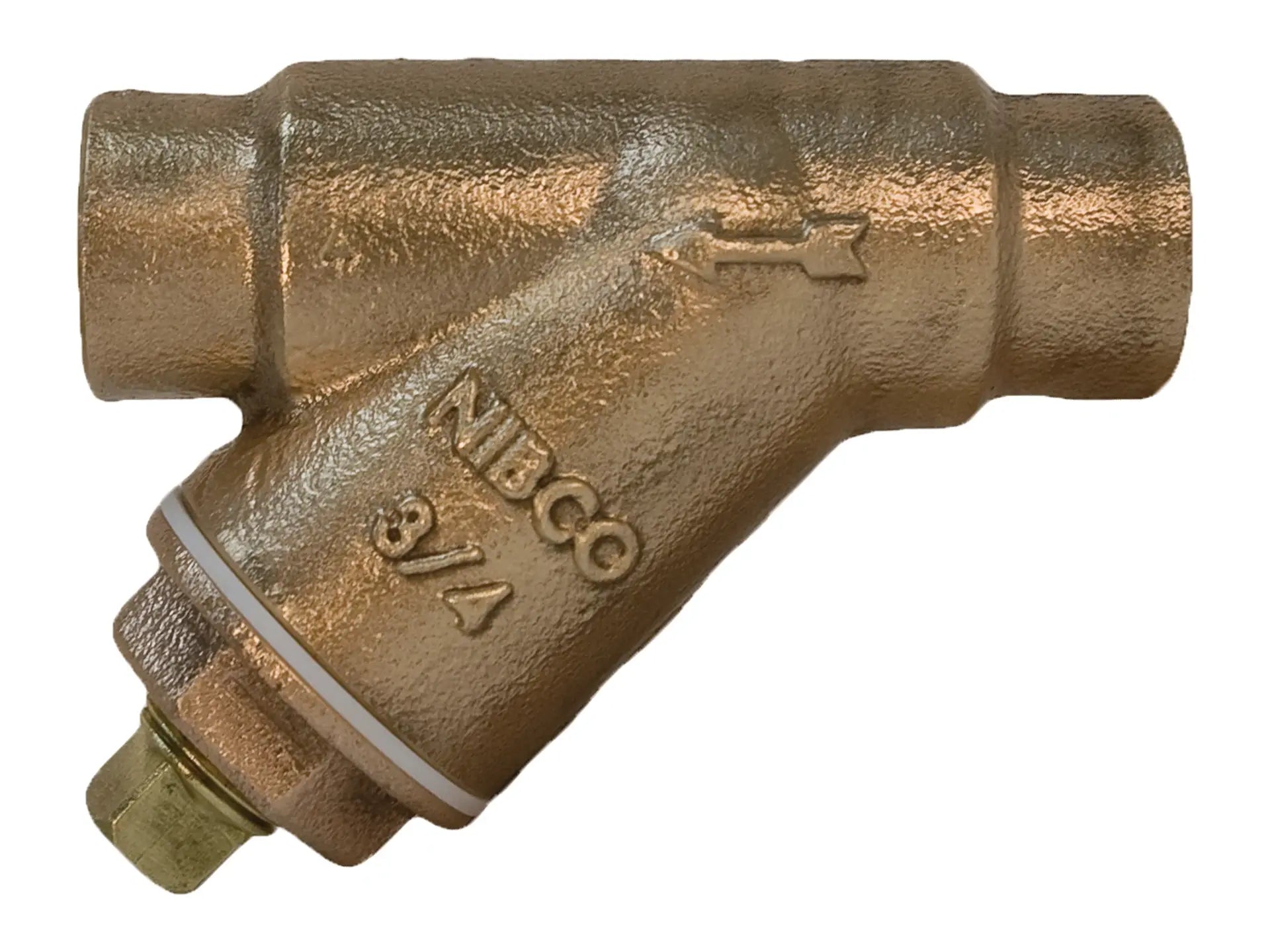 NIBCO NJ2QA0C, 1-1/2 in. Strainer Bronze, Wire Mesh Screen, Tapped Cap with Plug S-221-A