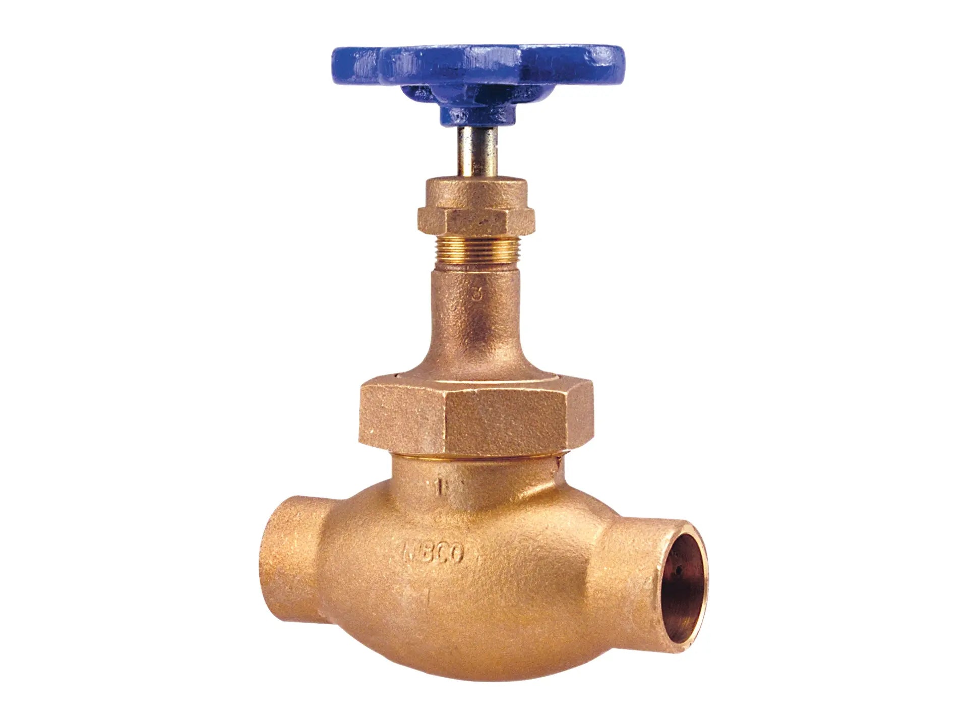 NIBCO NJ3400E, 2-1/2 in. Globe Valve Bronze, Class 150, Solder Ends S-235-Y