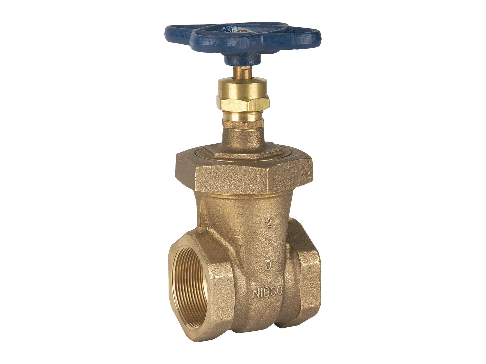 NIBCO NL1T00D, 2 in. Gate Valve Bronze, Non-Rising Stem, Union Bonnet, Threaded T-136