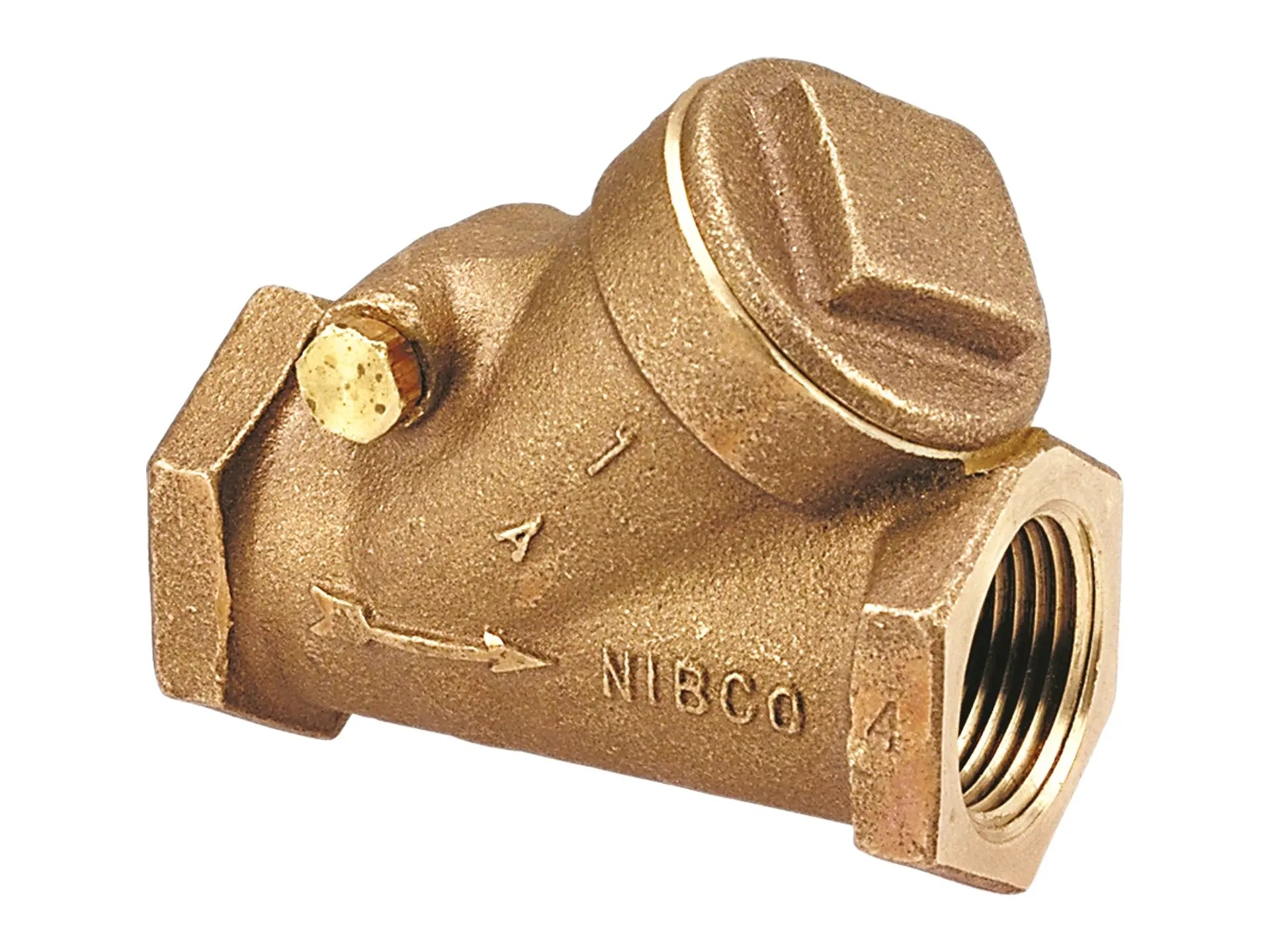 NIBCO NL7500A, 1 in. Check Valve Bronze, Buna-N Seat Disc, Threaded Ends T-413-W
