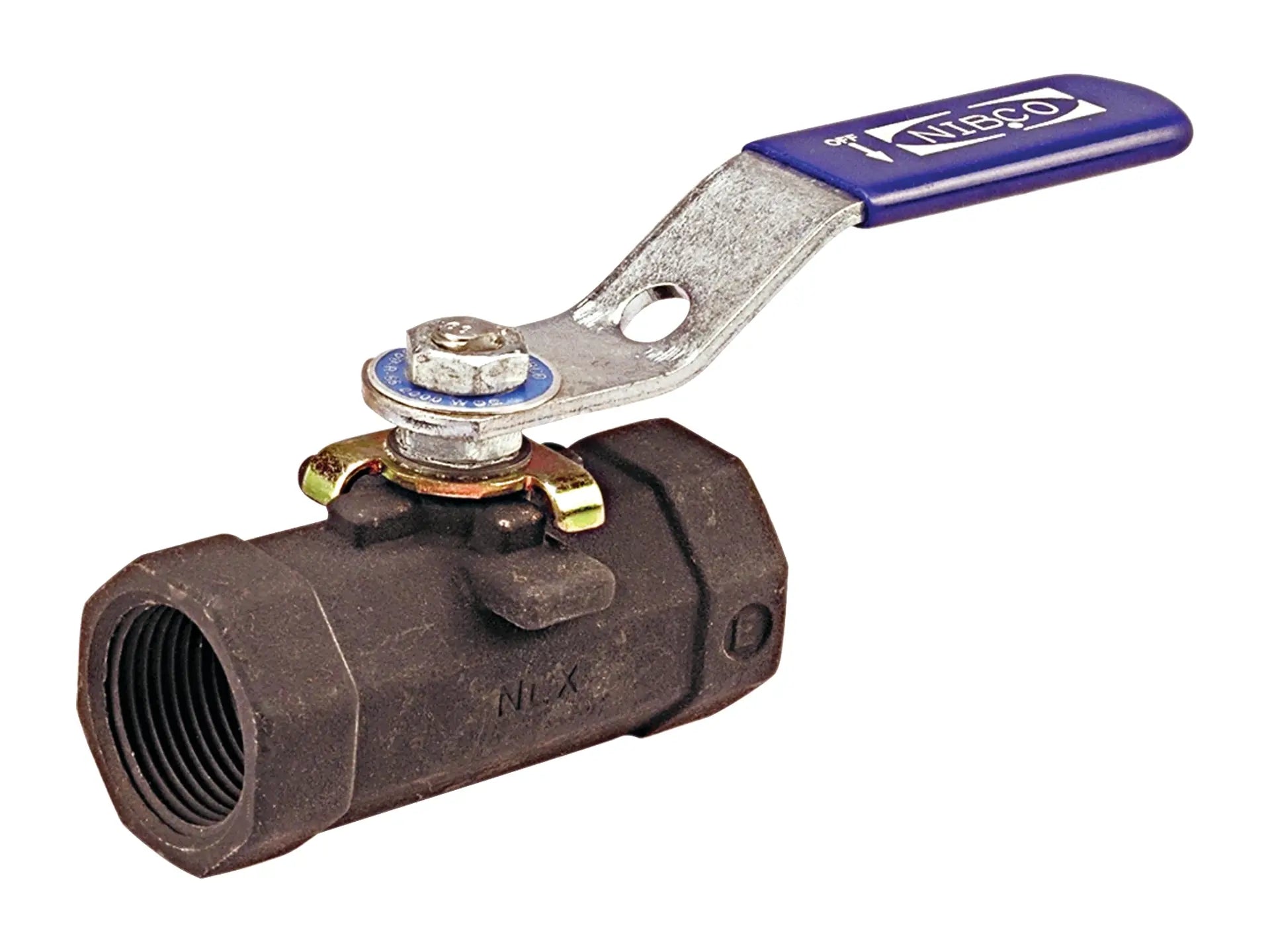 NIBCO NL941T4P, 1/4in. One-Piece Carbon Steel Ball Valve Reduced Port, Locking Lever Handle