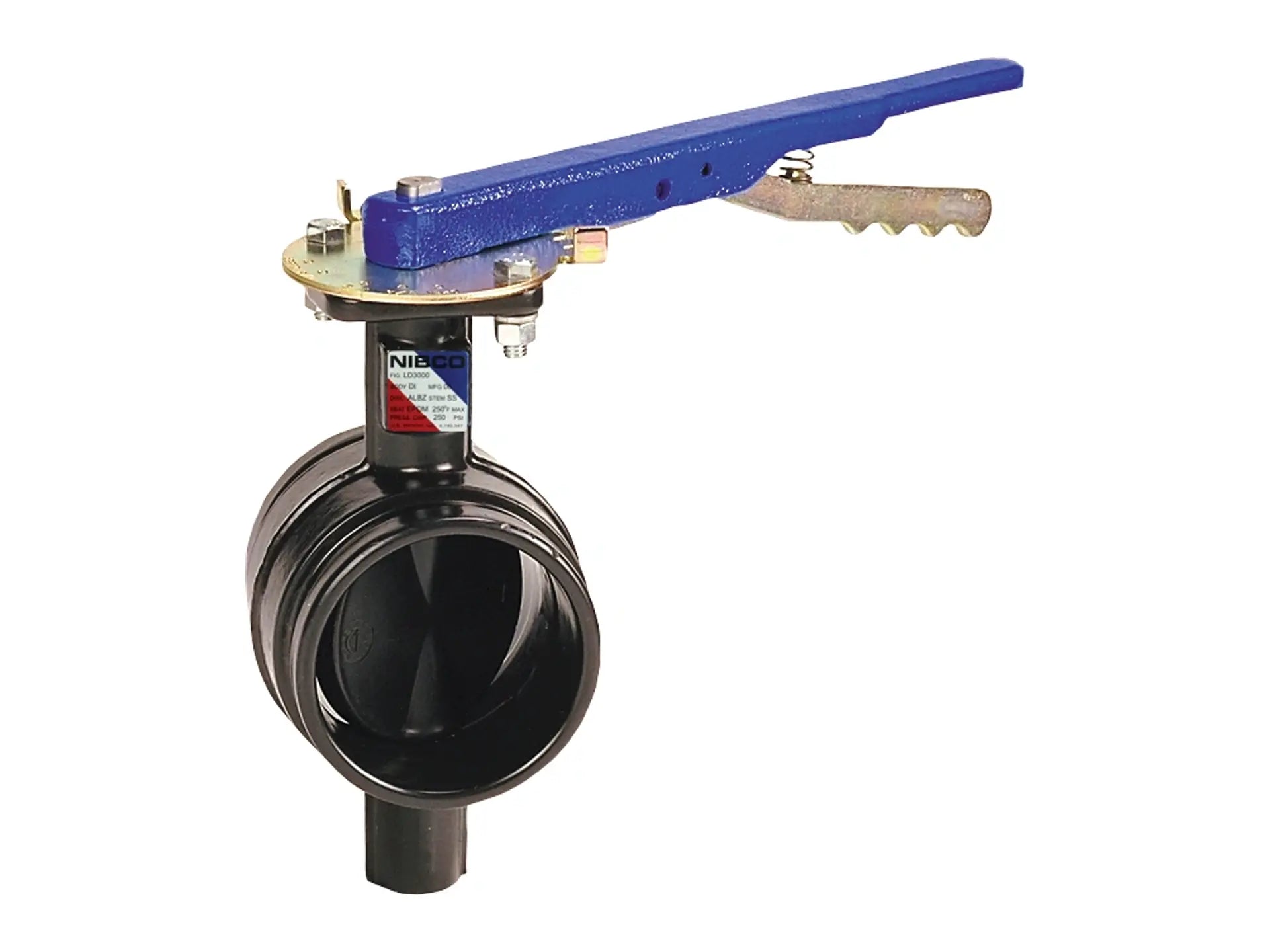 NIBCO NLK706K, 6 in. O.D.;165 mm Butterfly Valve Ductile Iron, Grooved, 300 PSI GD-4775-0